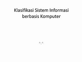 Aspek Informatika Yang Mempelajari Bagaimana Pengumpulan Klasifikasi