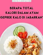 Nasi Ayam Bakar Berapa Kalori